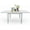 Ivory White(70.8"Lx32.7"Wx29.5"H), variant on Domi Outdoor Expandable Dining Table - Rectangular Metal Aluminum Table for 4-6 Persons, Perfect for Garden and Bistro