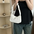 thumbnail image 1 of Elegant Shoulder Bag With Butterfly Clasp, Zipper Closure Bag, Lining With Polyester Bag For Shopping Use, 1 of 6