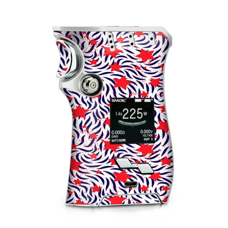 Low Coercivity Mag Stripe - Skin Decal for Smok Mag & Tank Vape / red white blue stars stripes abstract pattern