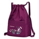 thumbnail image 2 of Foldable Drawstring Large Capacity Embroidered Backpack, Drawstring Backpack For Women Travel Backpack, 2 of 9