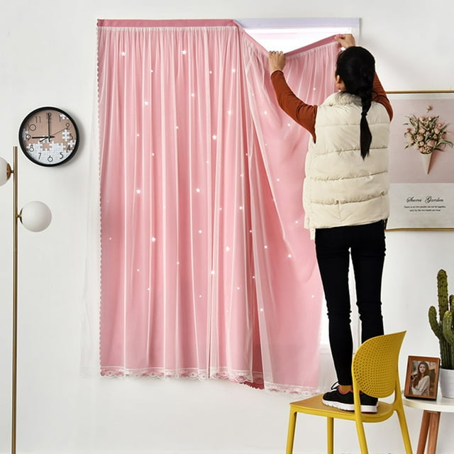 Cortinas autoadhesivas portátiles con velcro, 1,2 x 1,8 m, sin perforaciones, de alta intensidad