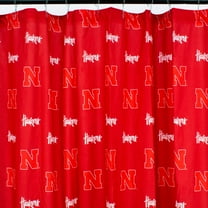 Nebraska Cornhuskers Printed Shower Curtain Cover - 70" x 72"