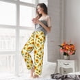 thumbnail image 6 of Picia European-style Pattern Sunflower Womens Soft Woven Cotton Elastic Waistband Sleep Pajama Pant Lounge Sleep Pant With Pockets And Drawstring-X-Large, 6 of 9