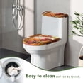 thumbnail image 5 of HELLHERO 2 Pack Toilet Lid Cover for Indoor Home 主题词 Universal Bathroom Toilet Lid Cover Stretch, 5 of 5