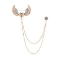 thumbnail image 3 of lionlar Broche en Strass en Forme de Cœur Broche pour Hommes Costume Décoratif Mode Or, 3 of 9