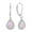 Pink, variant on Opal Dangle Earrings for Women 925 Sterling Siver Dangle Drop Earrings Solitaire Teardrop Leverback Jewelry with Created Green Opal