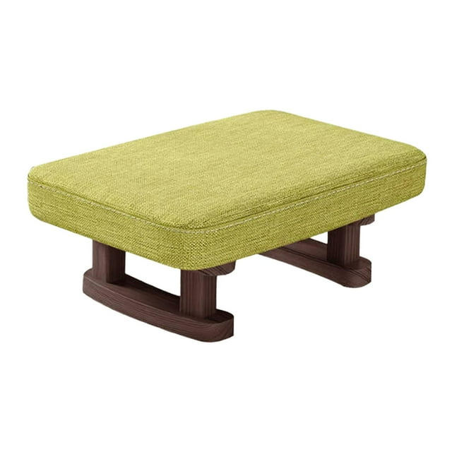 Wweixi Non Skid Short Step Stool Simple Bench Sofa Stool Choice For Doorway Shoe Changes Rectangle Footstool Footrest Ottoman Green 41x30x18cm