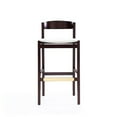 Manhattan Comfort Klismos 30.5" Faux Leather Barstool in Ivory (Set of ...