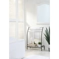 thumbnail image 2 of SunnyPoint Freestanding 3 Hanging Bar Towel Rack with Bottom Shelf (BLK), 2 of 5