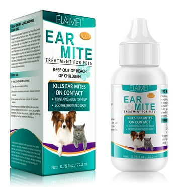 Supbessel Dog Ear Cleaner Pet Ear Cleaning Oil Softens The Ear Canal, Cleans The Ear, Removes Mites-, Inhibits Bacteria-, And Stops Itching For Cats And Dogs 22ml