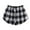 Black, variant on Women's Tennis Skirts Summer Layered Plaid Skirt with Detachable Shirt for Everyday Wear Casual Styling Versatile Fashion Skirt with Layered Practical Grids Purple XXL
