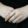 thumbnail image 5 of Womens Silver Rings No Plating Stainless Steel Ring with AAA Grade CZ in Clear DA317, 5 of 5