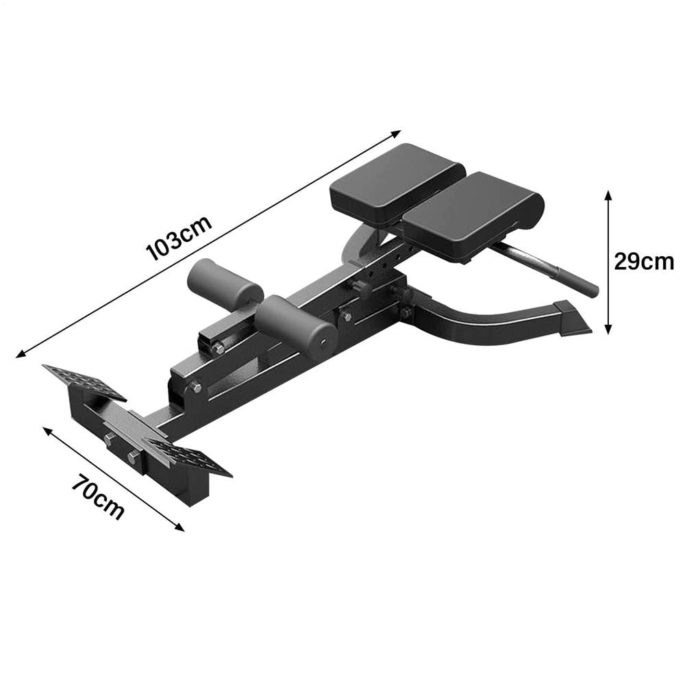 Roman Chair, Back Extension Bench Machine, Angle & Height Duals Adjustable Hyperextension Bench, 330 Lbs Weight Capacity, Back Exercise Equipment, Foldable For Home Gym, Men Women, Full Body