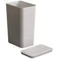 thumbnail image 1 of OULII White Recycling Bin for Living Room Waste Collection Plastic 1Pcs, 1 of 7