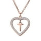 thumbnail image 1 of Collar de Mujer Corazón con Inciales LuckyLy, Modelo Adina rosa UNITALLA, 1 of 7