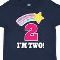 thumbnail image 4 of Inktastic 2nd Birthday 2 Year Old Girls Rainbow Star Girls Toddler T-Shirt, 4 of 5
