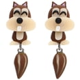 thumbnail image 1 of Aretes Modernos VentDepot EarringSquirrel01 1Pza Ardilla Tuerca Café Metal, 1 of 4