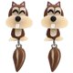 thumbnail image 1 of Aretes Modernos VentDepot EarringSquirrel01 1Pza Ardilla Tuerca Café Metal, 1 of 4