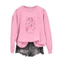 thumbnail image 4 of SBYOJLPB Breast Cancer Awareness Long Sleeve T-Shirt for Women Round Neck Inspirational Tee Shirts Tops, 4 of 5