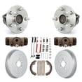 thumbnail image 1 of Transit Auto Rear Wheel Cylinders and Coated Drum Shoes Hardware Hub Bearing Assembly Kit (8Pc) for Car Toyota Matrix Pontiac Vibe - Left Right Side (Driver Passenger) K7D-100975, 1 of 11
