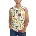 thumbnail image 2 of Goofa Vegetable Printed Men's Sleeveless T-Shirt - Athletic Gym Workout Tank Top for Men - Moisture-Wicking, UPF 30+ Quick-Dry Muscle Tee-XX-Large, 2 of 8