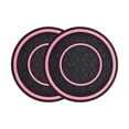 thumbnail image 1 of Soumake 2Pcs Car Cup Coasters Heat-Resistant Non-Slip Design Waterproof Groove Pattern Universal Cup Holder Automobile Interior Accessories, 1 of 8
