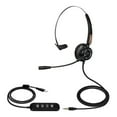thumbnail image 2 of Gwong Electrónica U900 H510 Teléfono Auriculares Teléfono Alta Fidelidad Reducción de ruido transpirable 3.5mm RJ9 MIC Cable Long Cable Call Center Auriculares para telemarketing, 2 of 6
