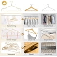 thumbnail image 5 of Gold Aluminum Hangers, 20 Pack 16.5 Inch Smooth and Durable Metal Shirt Dress Hanger, Lightweight and Sturdy Metal Hanger for Suit Jackets and Casual Pants, 5 of 14