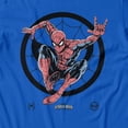 thumbnail image 3 of Marvel Spider-Man Brand New Day Men's Crouching Web Sketch Retro T-Shirt (Royal, S-XXXL), 3 of 4