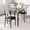 grey, variant on 3-Piece Modern Dining Set,Space Saving Dinette for Kitchen Breakfast Nook,Dining Room,Kitchen Table with Upholstered Chairs Set for Small Spaces