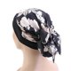 thumbnail image 1 of Unisex Headwrap Stretchy Turban Cap Black Breathable Comfortable Headwear 1Pcs, 1 of 5