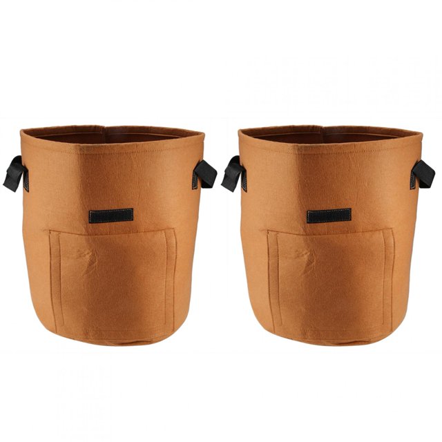 Bolsa de cultivo de patatas, 2 piezas de fieltro, bolsa de plántulas de flores vegetales, bolsa de cultivo de plantas, diseño aerodinámico