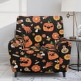 thumbnail image 2 of Kuiaobaty Pumpkin Flower Print Recliner Chair Cover that Stay in Place Mushroom Thick Reclining Sofa Slipcover Soft Recliner Couch Cover Reclining Slipcover with Side Pocket for Pets, 2 of 8