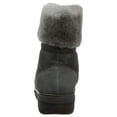 thumbnail image 2 of Fitflop Womens Holly Shearling Lace Up Winter Boot Shoes, Charcoal, US 5, 2 of 9