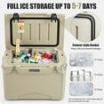 thumbnail image 4 of Costway 25 QT Portable Cooler, Tan, 4 of 10