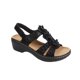 thumbnail image 2 of Sandalias de verano para mujer, de color sólido, con cuña calada, boca de pez, flores, para mujer Wmkox8yii nm3939, 2 of 3