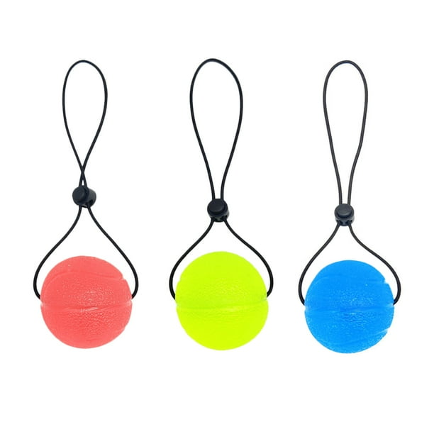 EeaseMX 3 pelotas de ejercicio para apretar, para dedos y agarre de mano, para terapia antiestrés (colores surtidos)
