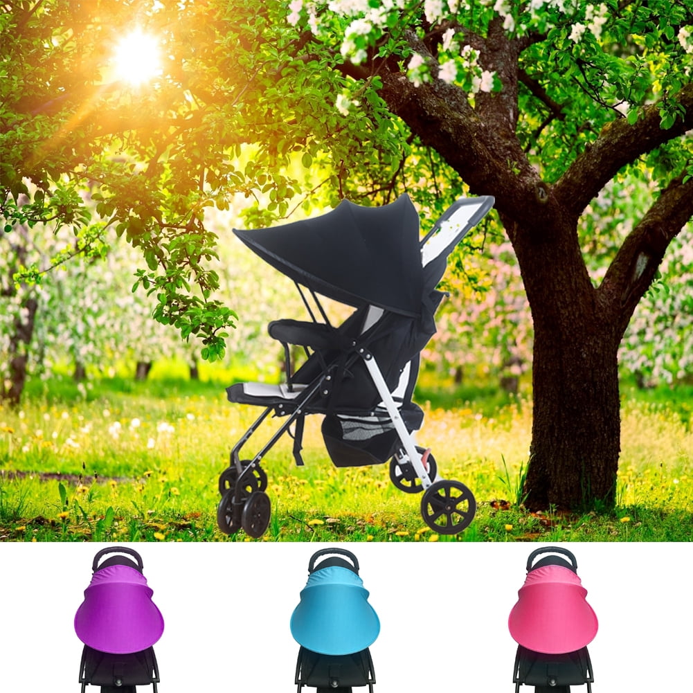 YOZUMD Stroller Sun Shade Baby Stroller Pram Pushchair Breathable Windproof Sun Shade Visor Sunshade Canopy Cover lightproof 