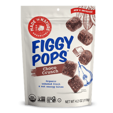 Pack of 6, Made In Nature Choco Crunch Figgy Pops, 4.2 oz
