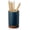 Royal Blue, variant on Ceramic Pen Holder for Desk, Pencil Organizer & Makeup Brush Holder, Office Decor and Desk Accessories, Perfect Office Organization, Teacher Supplies (Dark Grey, Set of 1)
