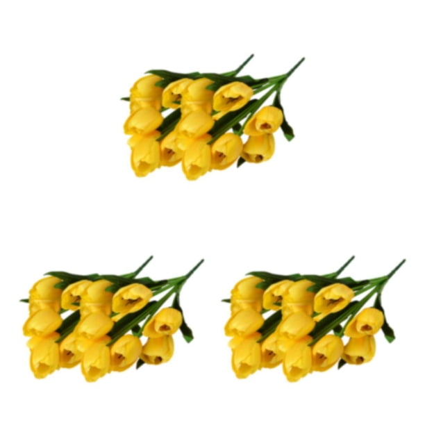 Ramo de flores artificiales Yuarrent 2 uds tulipanes tacto Real color púrpura