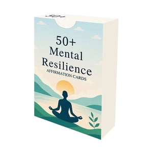 Liyamei 50+ Mental Resilience Affirmation Card Tabletop Game Building Affirmation Cards For Mental Strength Positive Mindset