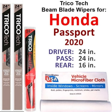 2020 Honda Passport Beam Blade Wipers (Set of 3) w/Rear Wiper