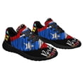 thumbnail image 6 of Hispanic Heritage Boricua Puerto Rico Shoes Sneakers Black Size 8, 6 of 7