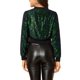 thumbnail image 3 of CHAQUETA BOMBER CORTA CON CREMALLERA Y BRILLO DE LENTEJUELAS PARA MUJERES INSPIRE CHIC TALLA XS VERDE, 3 of 8