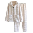thumbnail image 1 of Conjunto de ropa de dormir Gibobby Pantalones de pijama informales Beige XL, 1 of 5
