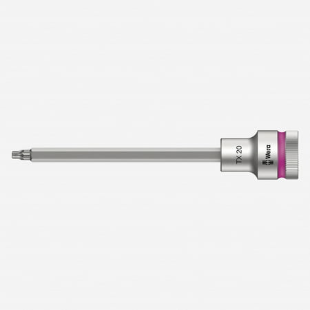 

Wera 003850 1/2 Drive Zyklop Torx Bit Socket with Holding Function T20 Long