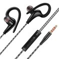 thumbnail image 1 of Auriculares auriculares con cable auriculares con cable auriculares con auriculares auriculares auriculares auriculares estereo súper auriculares deportivos con micrófono negros, 1 of 7