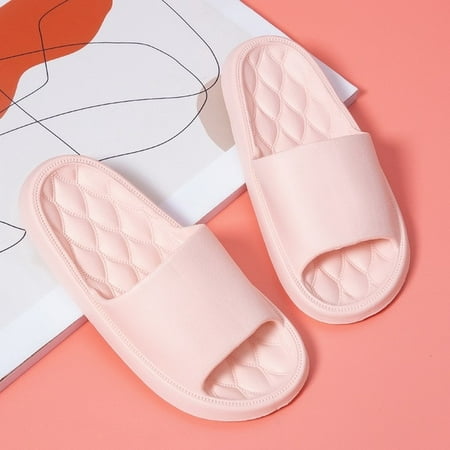 

QWZNDZGR Men Thick Platform Cloud Slippers Summer Beach Eva Soft Sole Slide Sandals Leisure Men Ladies Indoor Bathroom Anti-Slip Shoes