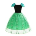 thumbnail image 3 of Vestido de Anna verde de Disney para niñas, disfraz de princesa de Halloween, ropa de fiesta de Frozen, vestido de Anna de Halloween para niñas, vestido de fiesta, 3 of 4